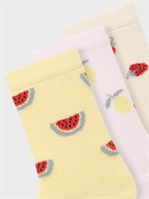 NAME IT 3-Pak Strømper Hulli Lemon Meringue Ballerina/sun Kiss